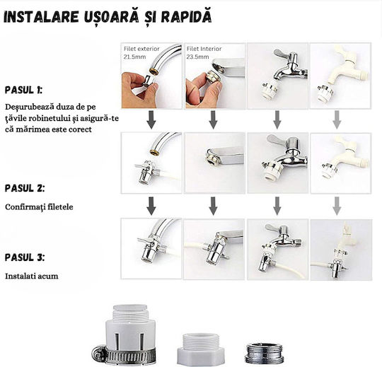 Drinking Water Filter Filtru de apă pentru robinet Inox Ceramică
