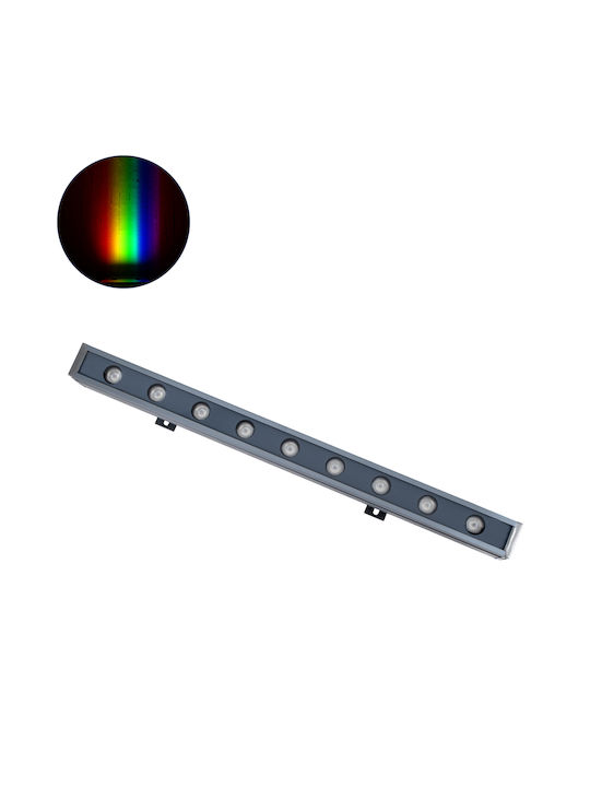 GloboStar Wall Washer Outdoor Floor Lamp 18W RGBW IP65 Gray