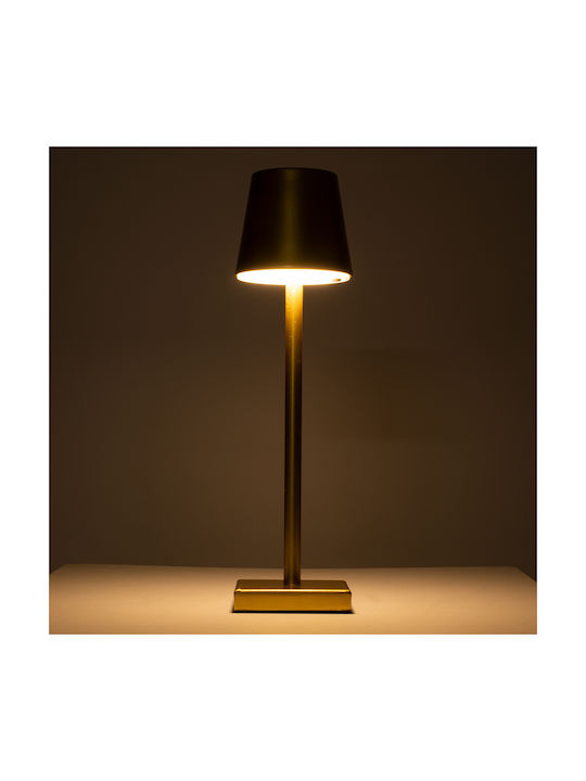 GloboStar Nega Outdoor Desktop LED Lamp 2.2W with Warm White Light IP44 Gold
