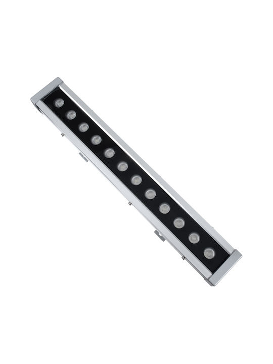 GloboStar Εξωτερικό Φωτιστικό LED Wall Washer 96W RGBW IP65 Ασημί