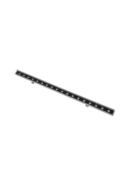 GloboStar Faia Εξωτερικό Φωτιστικό LED Wall Washer 24W RGBW IP65 Ασημί