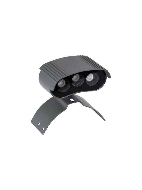 GloboStar Treelight Plante Outdoor Floor Lamp LED Wall Washer 3W RGBW IP67 Gray