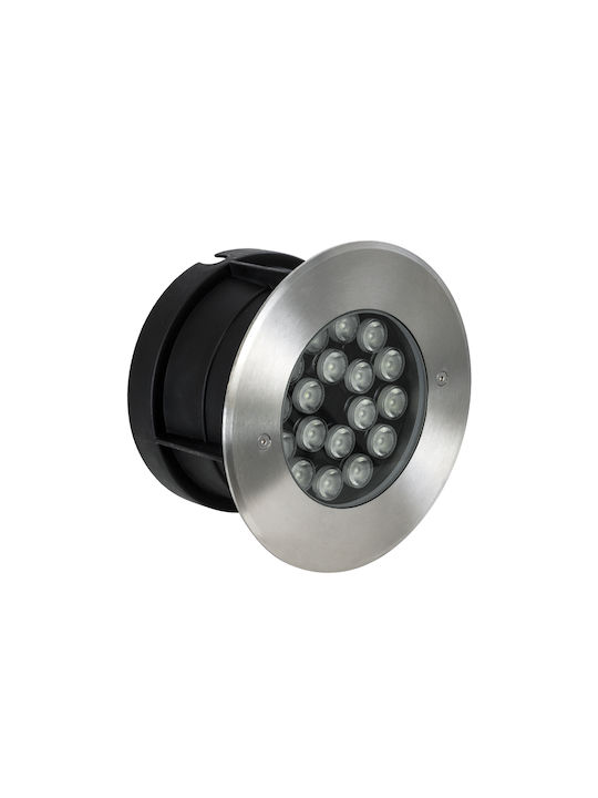 GloboStar Undergroundsina Спот Външна Стояща Лампа LED 18W RGBW IP68 Сива