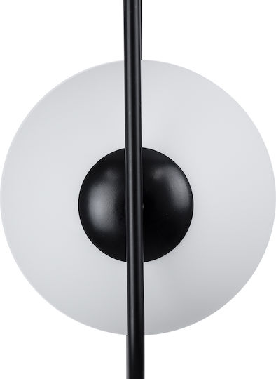 GloboStar Hamburg Pendant Light Black Ball with Socket E14, E.14 25x20x50cm