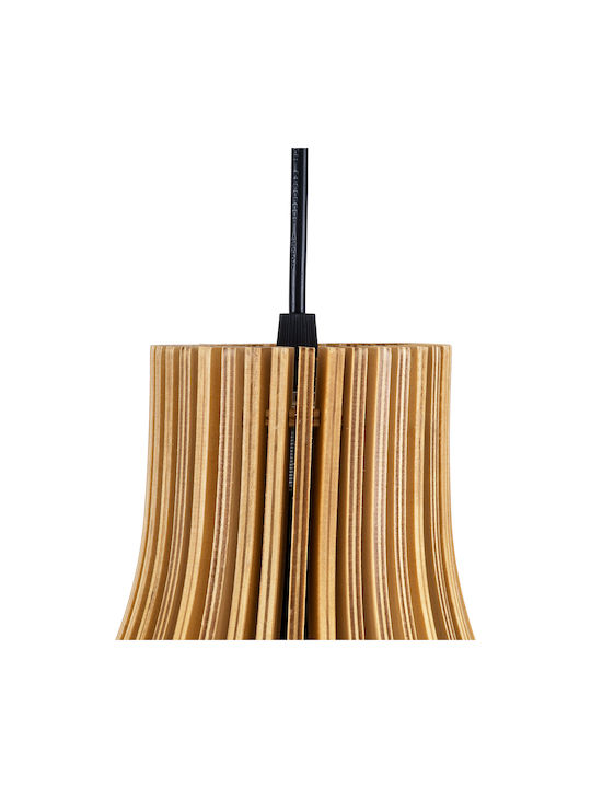 GloboStar Scandinavia Ceiling Light Beige Grid with E27 Socket 35x35x35cm