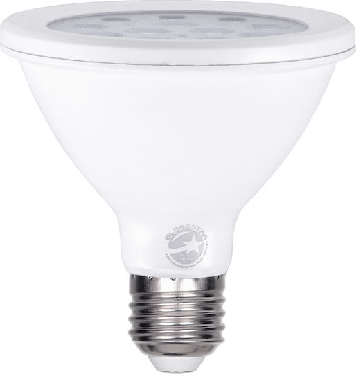 GloboStar Λάμπα LED 12W 95mm για Ντουί E27 και Σχήμα PAR30 Φυσικό Λευκό 1356lm