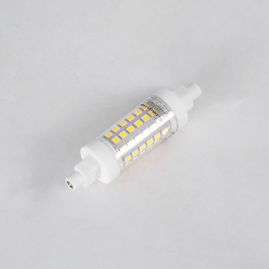 GloboStar LED-Lampe 7W 78mm für Fassung R7S und Form R80 Kühles Weiß 847lm