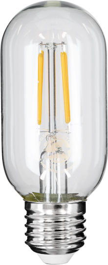 GloboStar Edison Retro LED-Lampe 4W 110mm für Fassung E27 und Form T45 Warmes Weiß 440lm Dimmbar