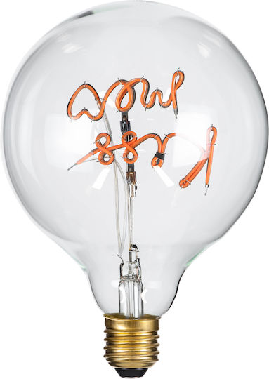 GloboStar Bec LED 4W 180mm pentru Soclu E27 și Formă G125 Roz 340lm Reglabil în intensitate