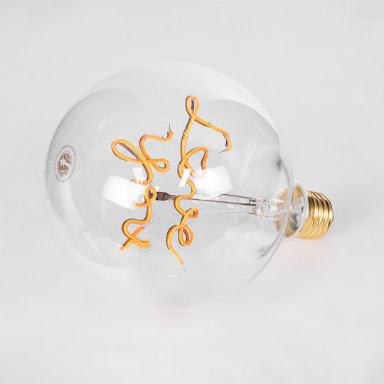 GloboStar LED крушка 4W 180mm за фасунга E27 и форма G125 Топло бяло 340лм Димируем