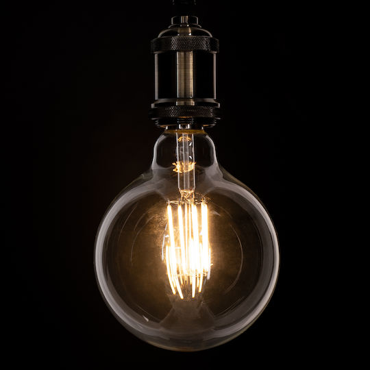 GloboStar Edison Retro LED Bulb 12W 180mm for Socket E27 and Shape G125 Warm White 1320lm Dimmable