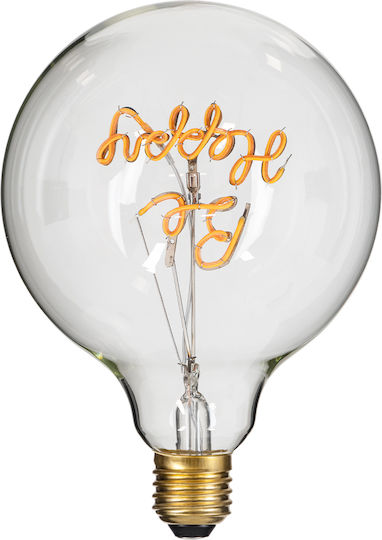 GloboStar LED-Lampe 4W 180mm für Fassung E27 und Form G125 Warmes Weiß 340lm Dimmbar