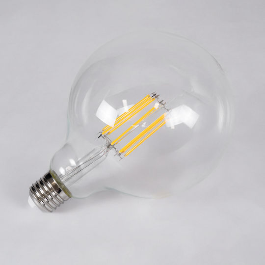 GloboStar Edison Retro LED Bulb 12W 180mm for Socket E27 and Shape G125 Warm White 1320lm Dimmable