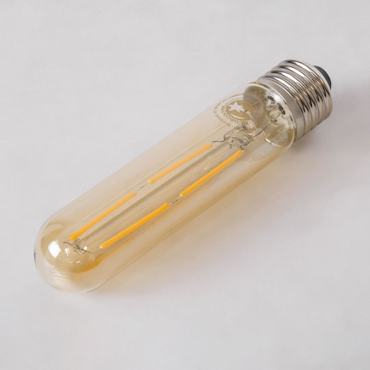 GloboStar Λάμπα LED 4W 135mm για Ντουί E27 και Σχήμα T30 Θερμό Λευκό 360lm Dimmable