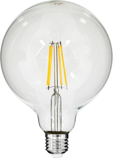 GloboStar Edison Retro Λάμπα LED 8W 180mm για Ντουί E27 και Σχήμα G125 Θερμό Λευκό 880lm Dimmable