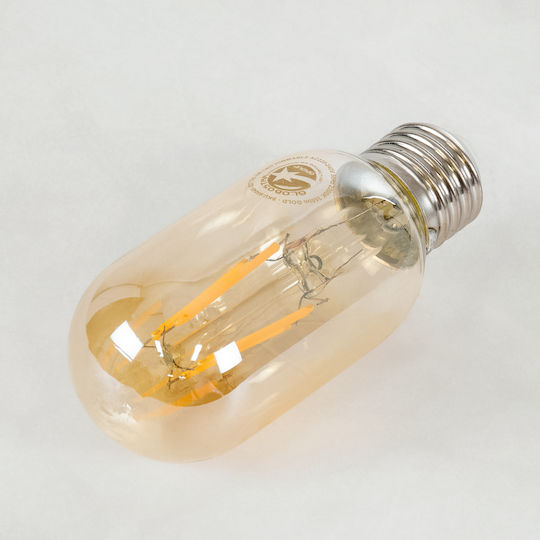 GloboStar Edison Retro Λάμπα LED 4W 110mm για Ντουί E27 και Σχήμα T45 Θερμό Λευκό 420lm Dimmable