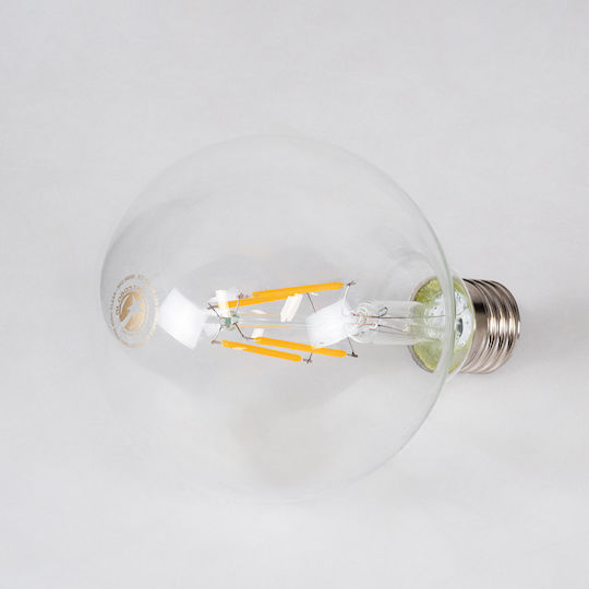 GloboStar LED Bulb 4W 137mm for Socket E27 and Shape G95 Warm White 440lm Dimmable
