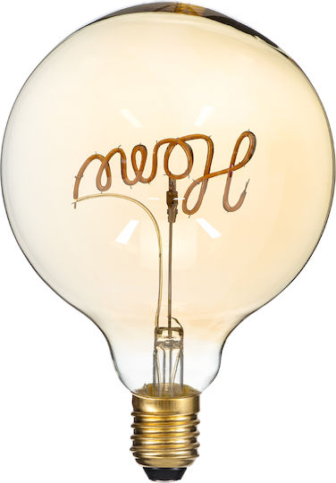 GloboStar LED-Lampe 2.4W 180mm für Fassung E27 und Form G125 Warmes Weiß 204lm Dimmbar