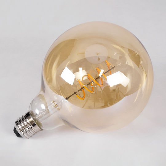 GloboStar Edison Retro LED Bulb 6W 180mm for Socket E27 and Shape G125 Warm White 490lm Dimmable