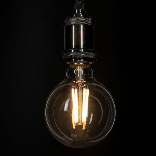 GloboStar LED крушка 4W 160mm за фасунга E27 и форма G95 Топло бяло 840лм Димируем