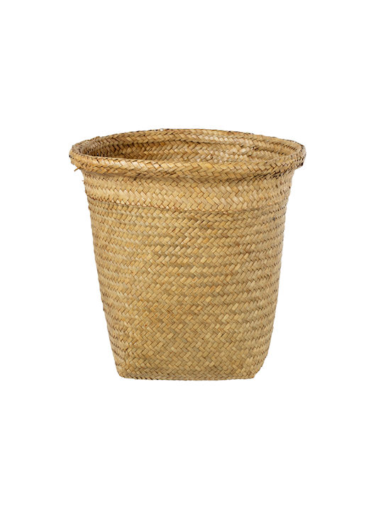 GloboStar Übertopf Korbweide Beige mit Gestell 30x30x30εκ.