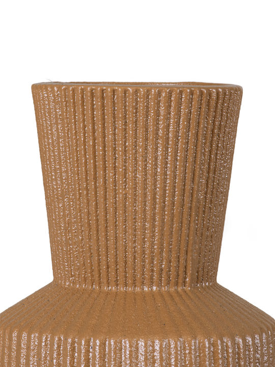 GloboStar Decorative Vase Amalfi Orange 7.5x7.5x20cm