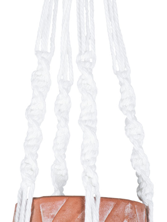 GloboStar Artificial Garden Pserimos Hängend Übertopf Keramik Braun 8x8x58εκ.