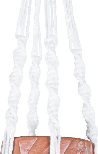 GloboStar Artificial Garden Pserimos Κρεμαστό Κασπώ Κεραμικό Καφέ 8x8x58εκ. 10τμχ
