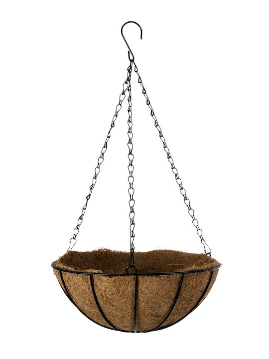 GloboStar Salamina Hanging Planter Metal Brown 30x30x15cm.