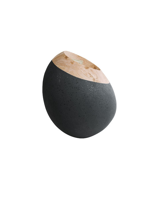 GloboStar Ravello Übertopf Polyester Schwarz 60x60x75εκ.