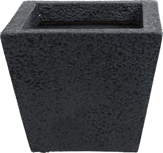GloboStar Karraspio Planter Polyester Black with Stand 34x34x30cm.