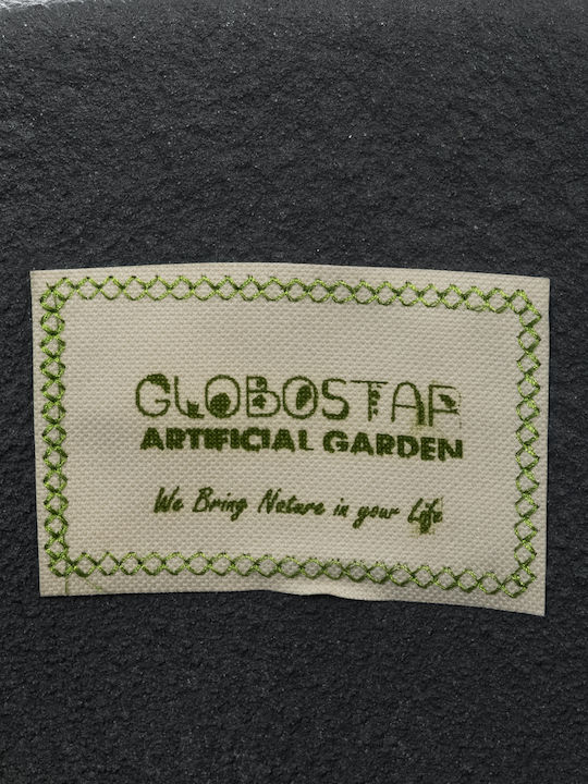 GloboStar Florence Κασπώ Πολυεστερικό Γκρι με Βάση 130x130x48εκ.