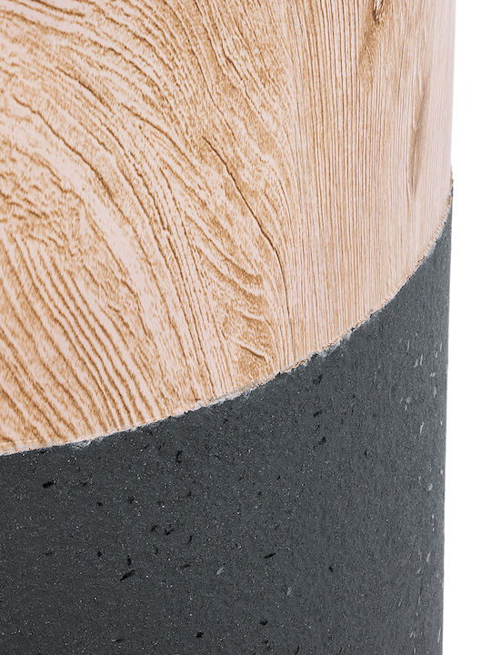 GloboStar Bellano Planter Polyester Brown with Stand 36x36x90cm.