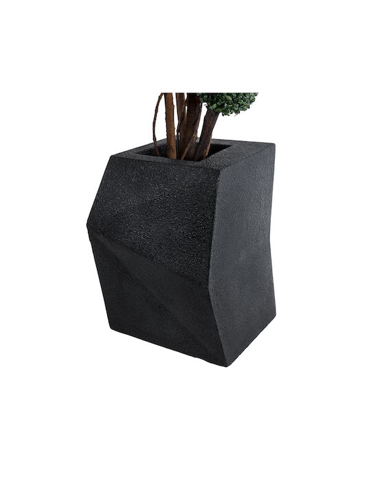 GloboStar Camden Planter Polyester Black 47x43x66cm.