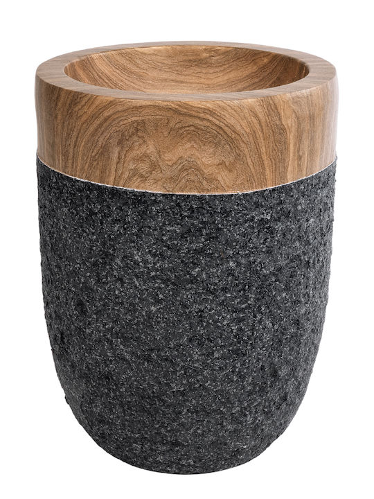 GloboStar Planter Polyester Black 39x39x52cm.
