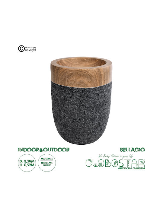 GloboStar Planter Polyester Black 39x39x52cm.