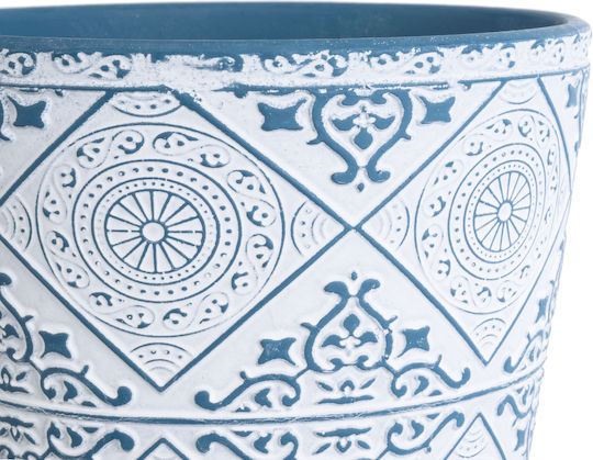 GloboStar Casablanca Planter Ceramic White 14x14x13cm.