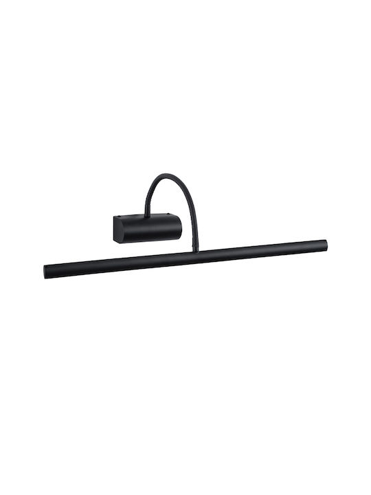 GloboStar Trois Modern Lamp Bathroom with Integrated LED and Natural White Light Black 60x18cm