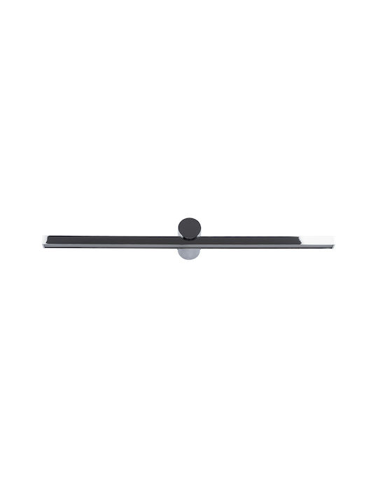 GloboStar Rosa Modern Lamp Bathroom with Integrated LED and Natural White Light Silver 15x7cm
