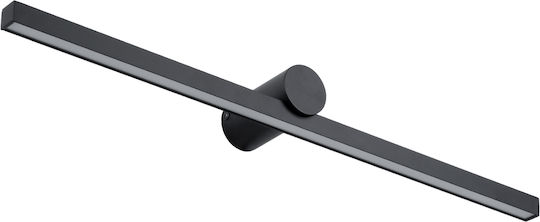 GloboStar Rosa Modern Lamp Bathroom with Integrated LED and Natural White Light Black 60x15x7cm