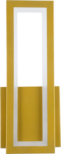 GloboStar Tiara Modern Lamp Wall with Integrated LED and Adjustable White Light Gold 32x32cm