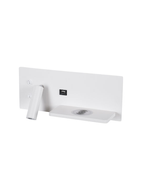 GloboStar Paladin Modern Lumină de Perete cu Port USB 11x12cm