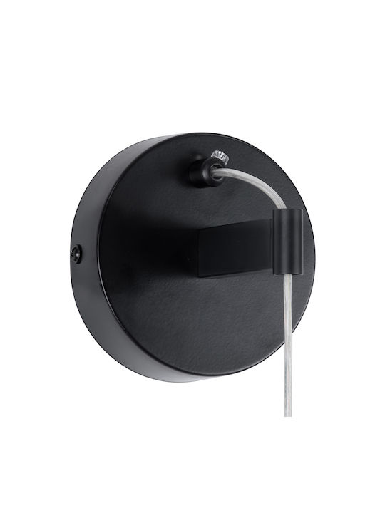 GloboStar TEARS Modern Wall Lamp with Integrated LED and Warm to Cool White Light Black 3.2x51.5cm