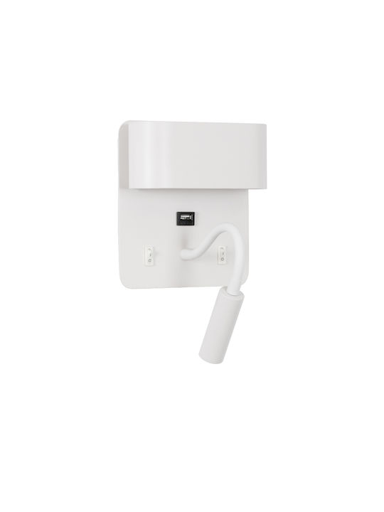GloboStar Ibis Modern Leuchte Wand mit Integrierter LED und Neutralweißes Licht 10x18cm