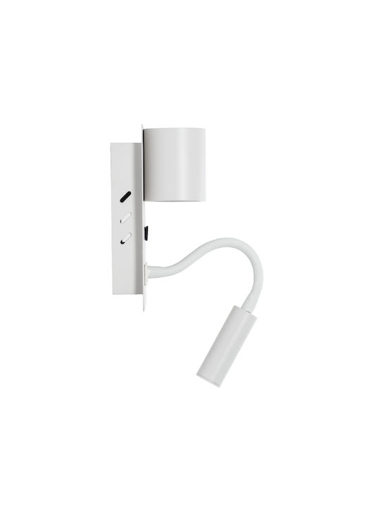 GloboStar Ibis Modern Leuchte Wand mit Integrierter LED und Neutralweißes Licht 10x18cm