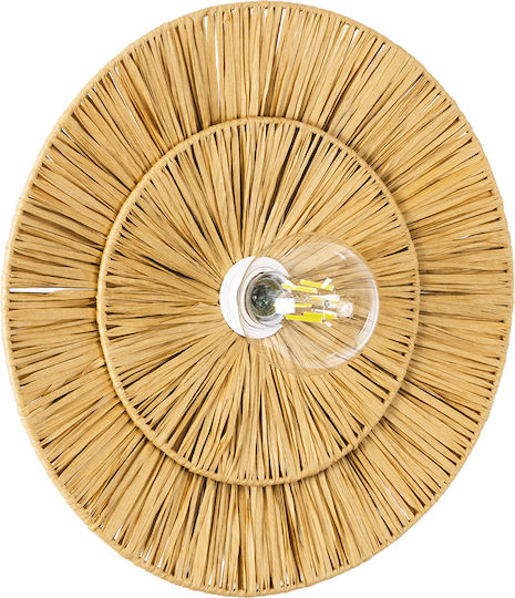 GloboStar Colombo Lamp Wall with Socket E27 Beige 40x9cm