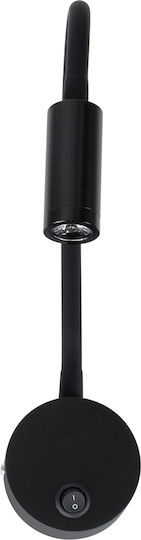 GloboStar Goose Single LED Natural White Spot in Black Color