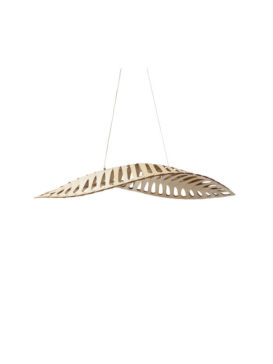 GloboStar Nani Deckenleuchte Beiges LED mit Natürliches Weiß Licht Raster 120x48x18cm