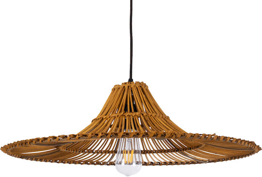 GloboStar Palermo Deckenleuchte Beiges Boho Raster mit Lampenbirnensockel E27 60x60x18cm