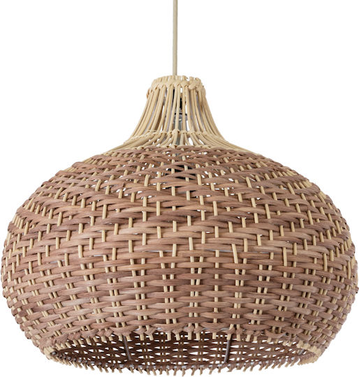 GloboStar Panama Ceiling Light Beige Boho Grid with E27 Socket 40x40cm